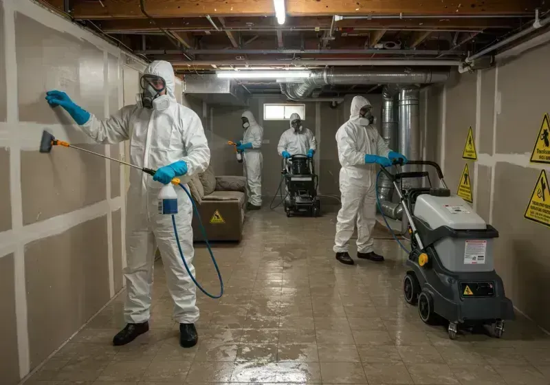 Basement Moisture Removal and Structural Drying process in Saint Louis County, MN